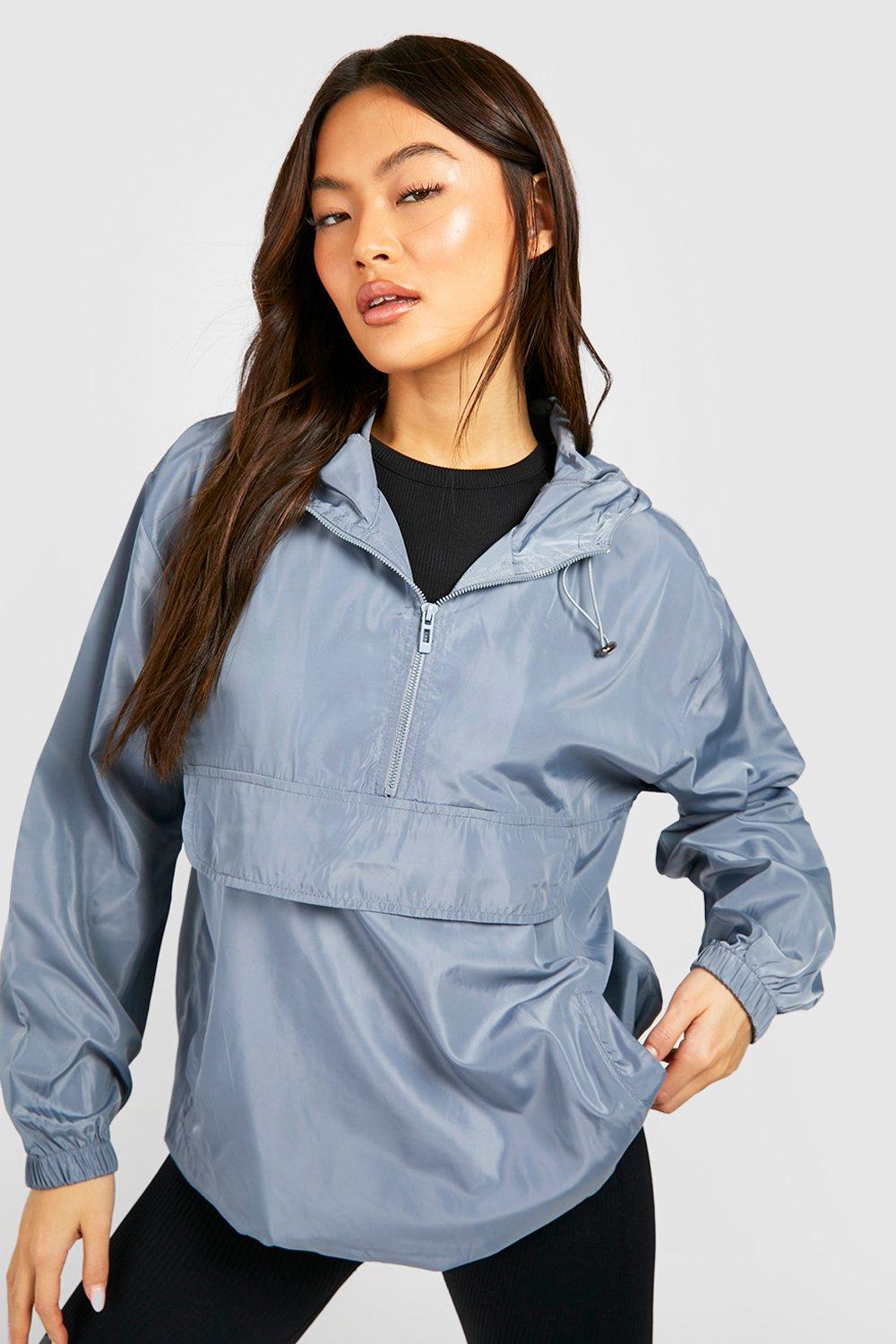 Windbreaker jacket womens on sale boohoo